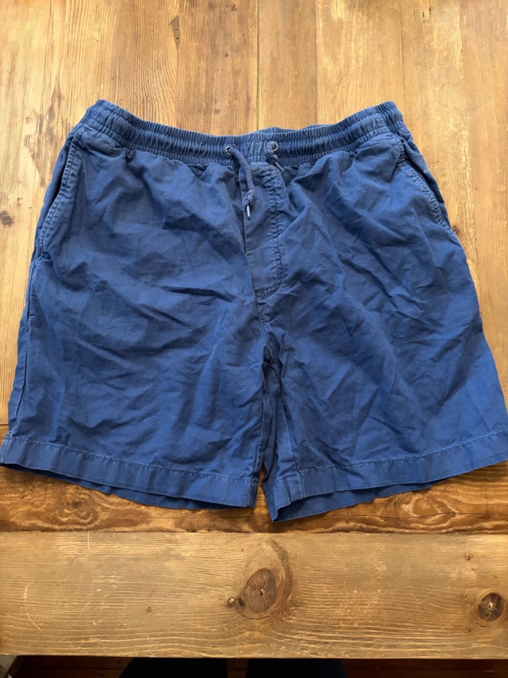 Vineyard Vines Men’s Jetty Shorts – Navy Cotton/Linen – Size L